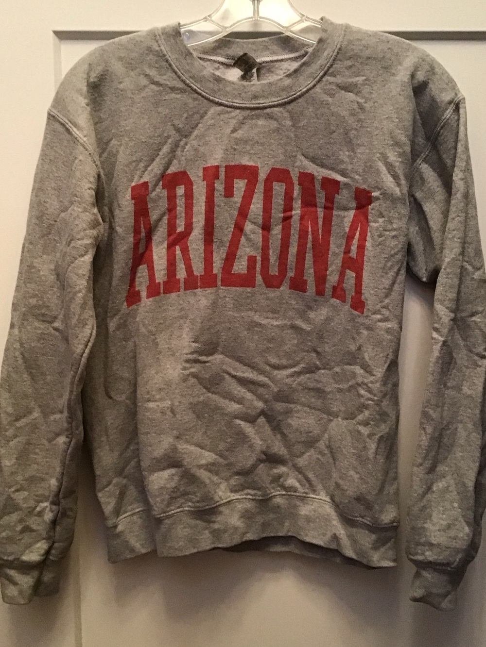 Gildan Gray Crewneck with Red ARIZONA Print